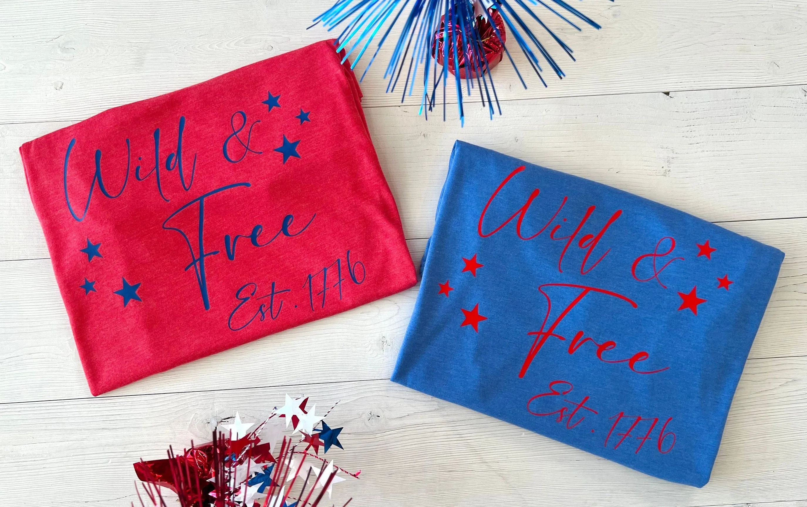 Wild & Free 1776 USA T-Shirts