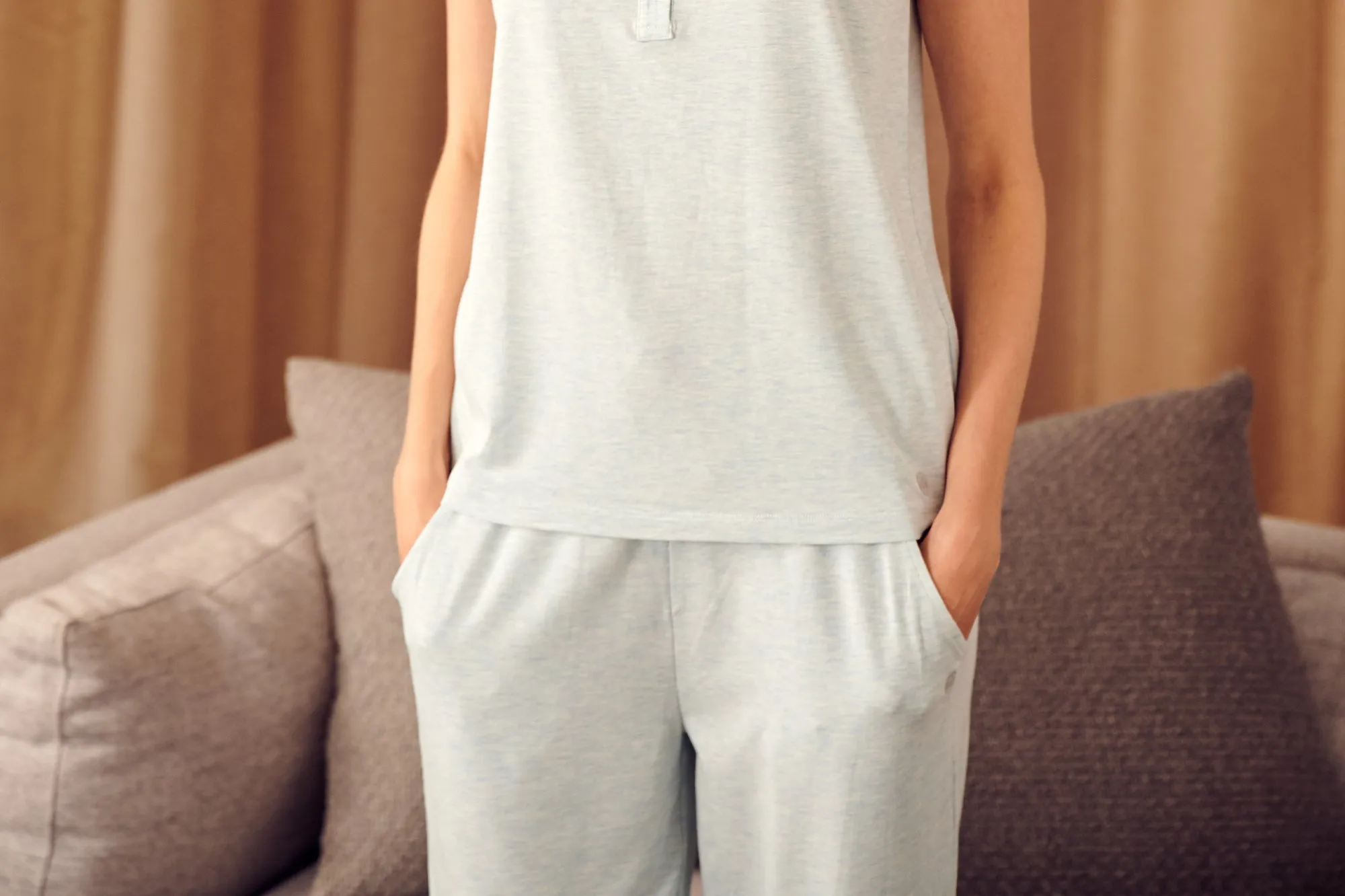 Women's Basics Henley Tank Top