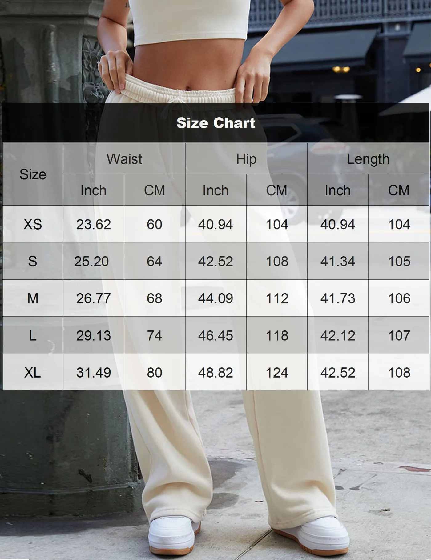 Women's Interior Drawstring Wide Leg Sweatpants