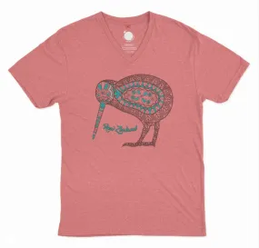 Womens New Zealand T Shirt - Batik Kiwi