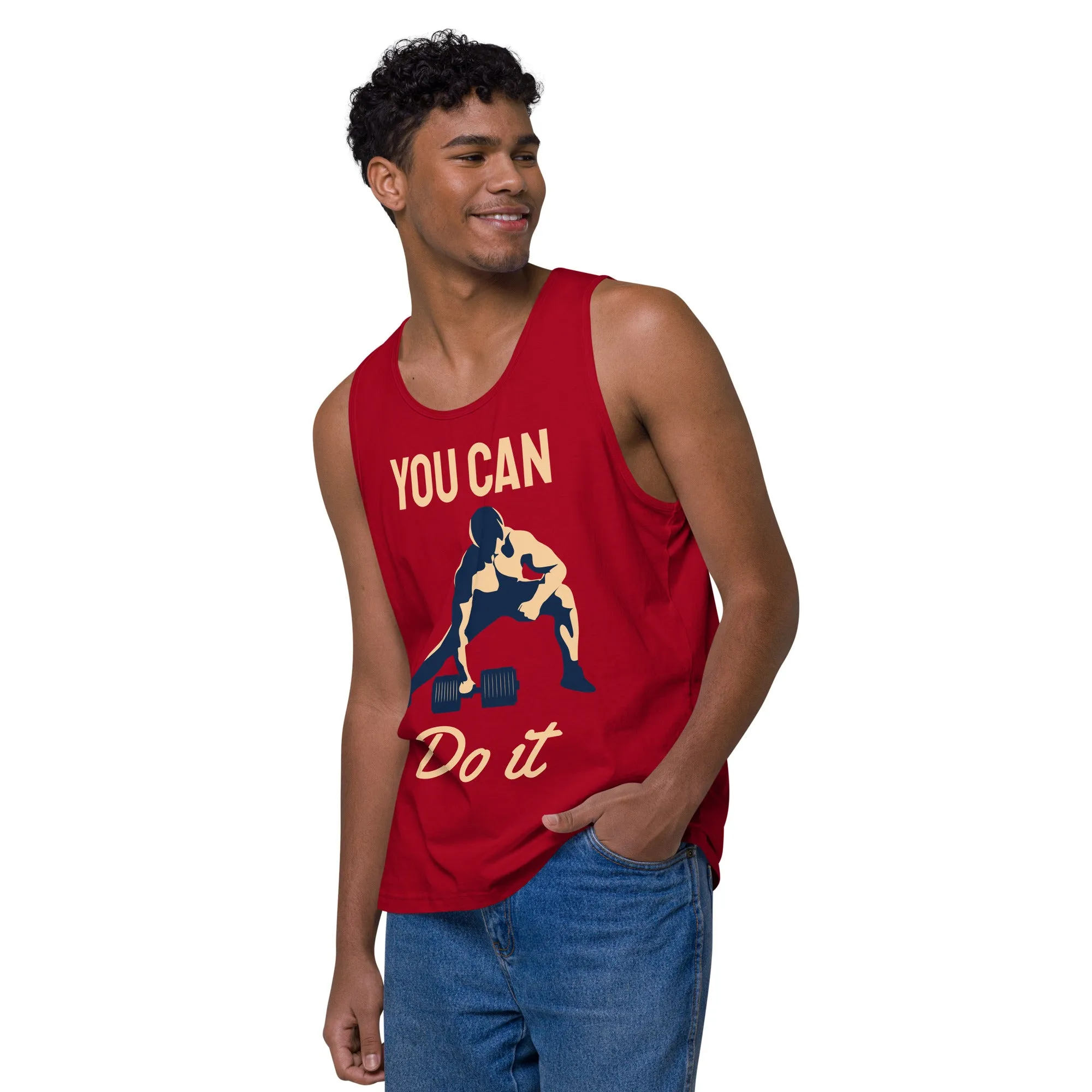 You can do it premium tank top