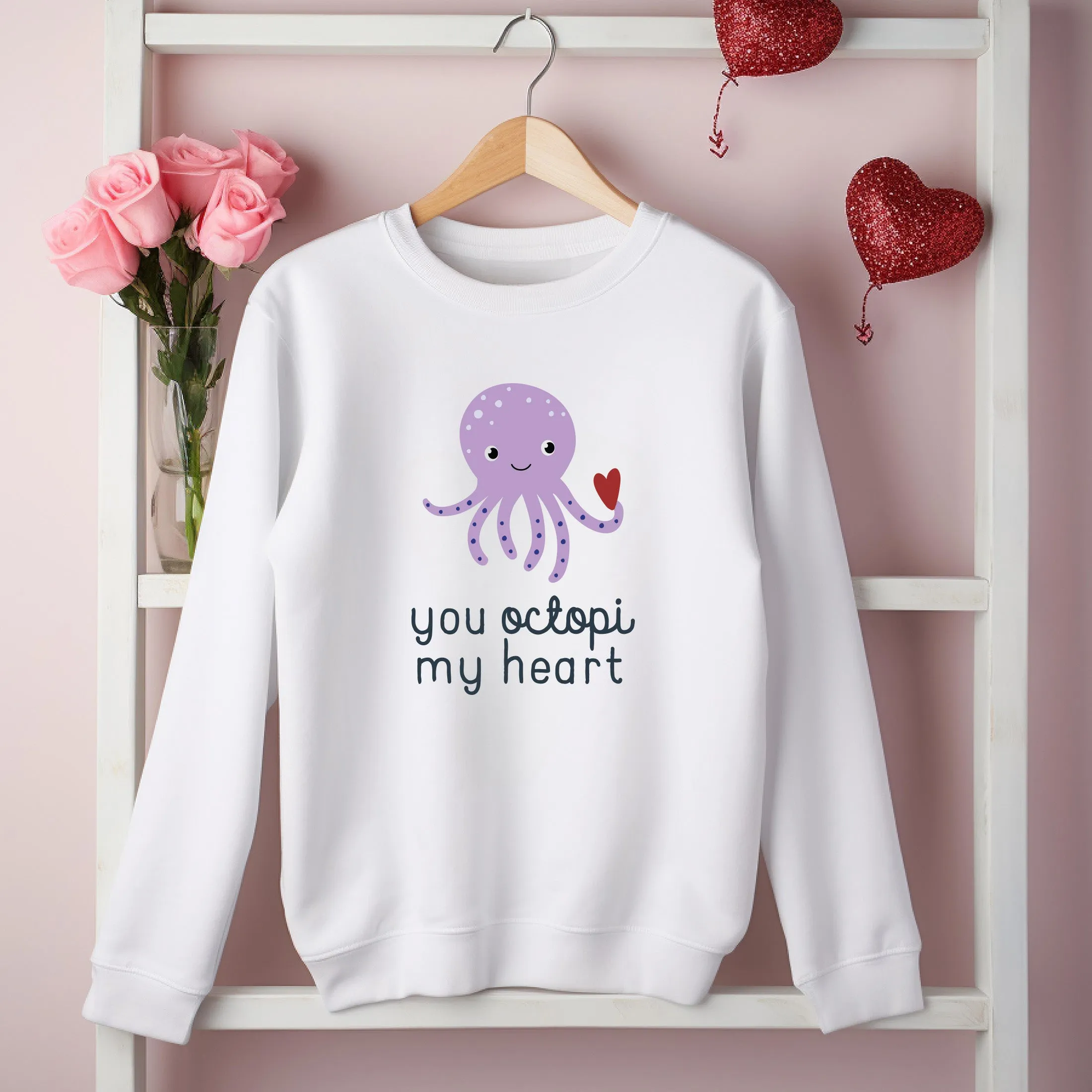 You Octopi My Heart | Adult Valentines Sweatshirt